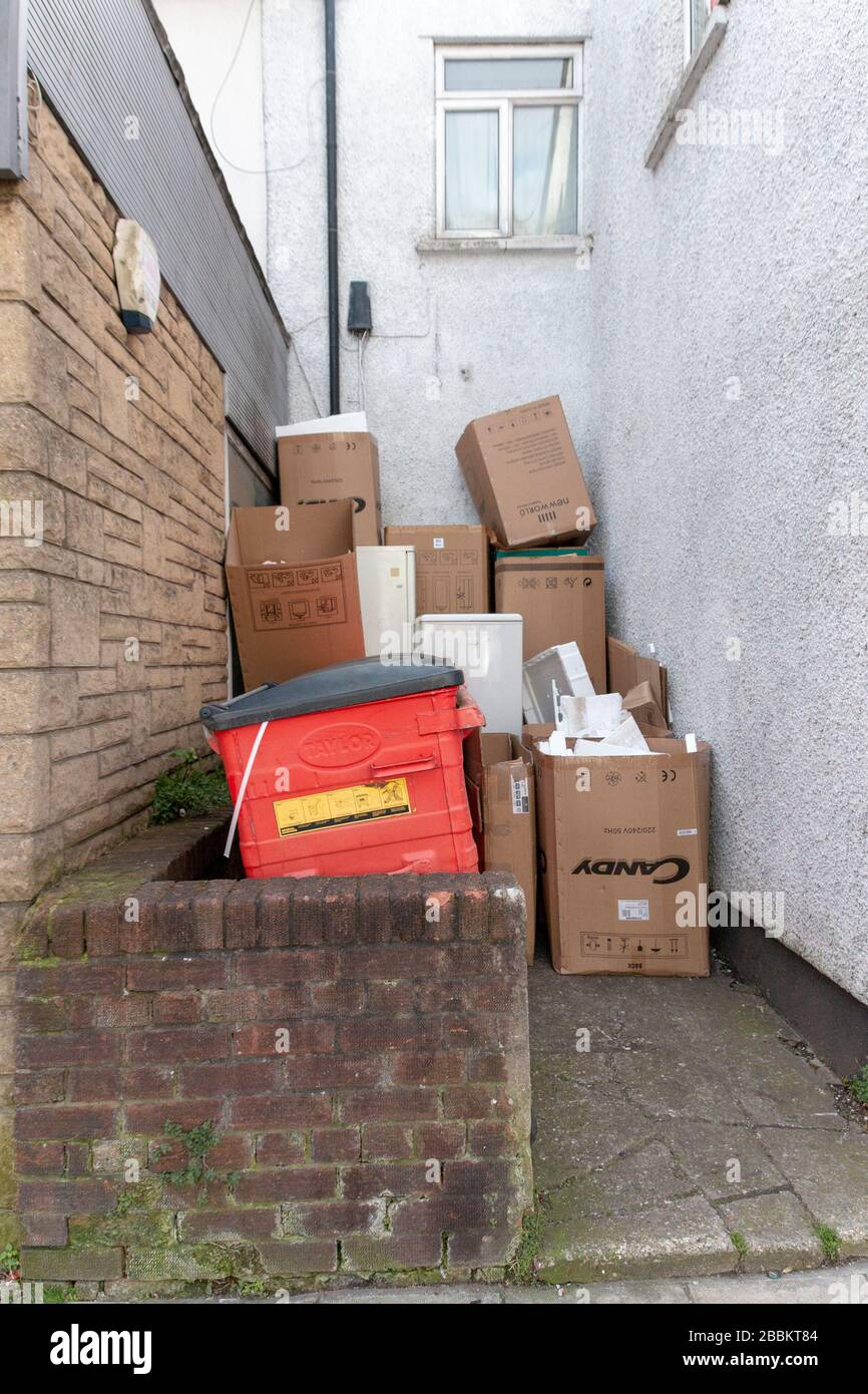 Cardboard recycling bins hires stock photography and images Alamy