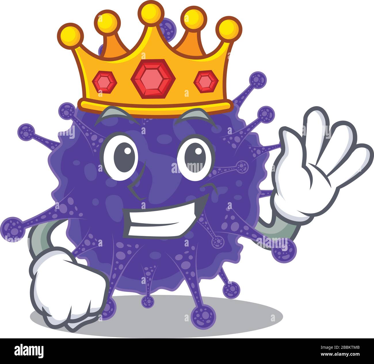 A Wise King of nidovirales mascot design style Stock Vector Image & Art