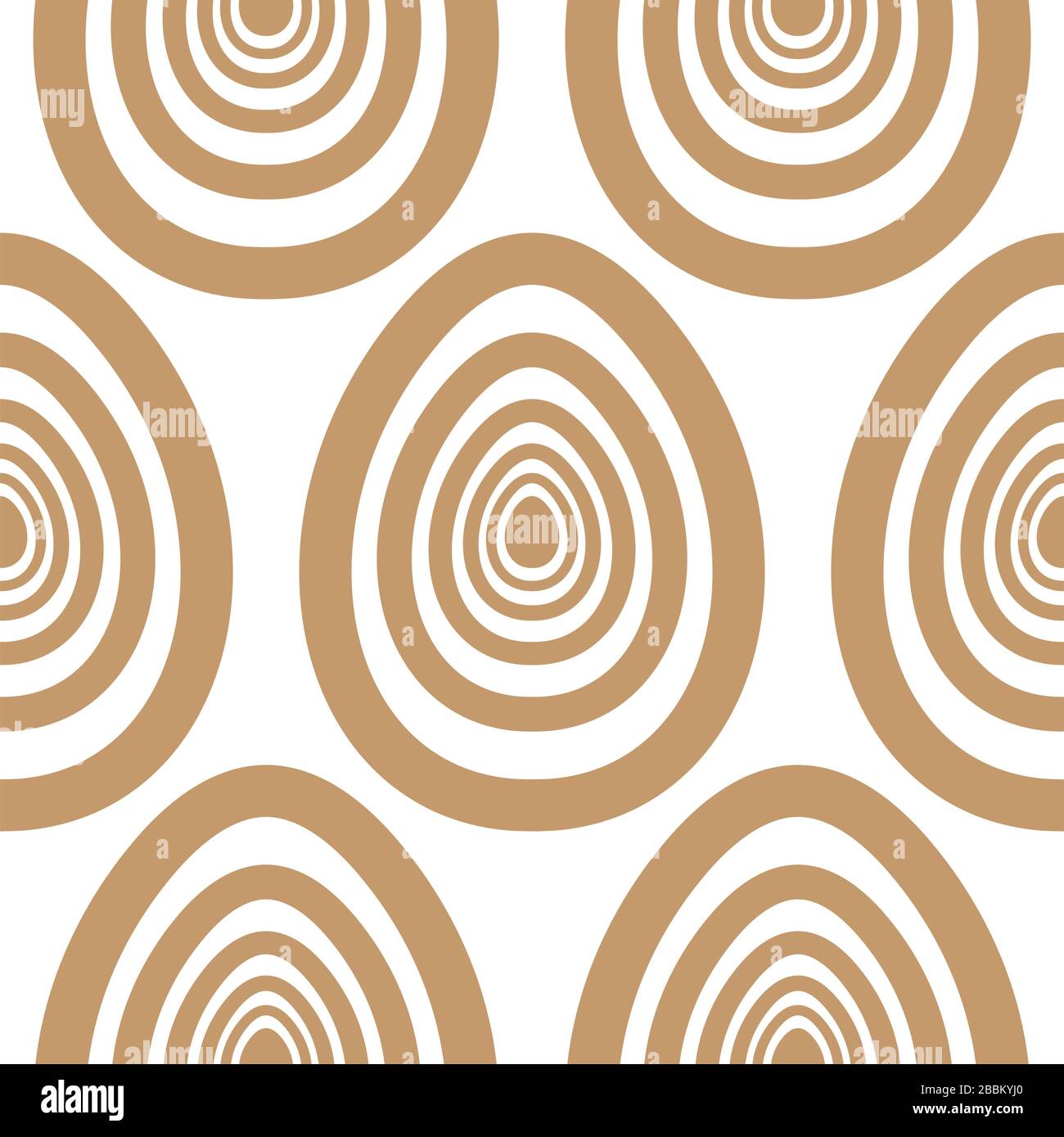 Easter golden painted eggs seamless art pattern Stock Vector