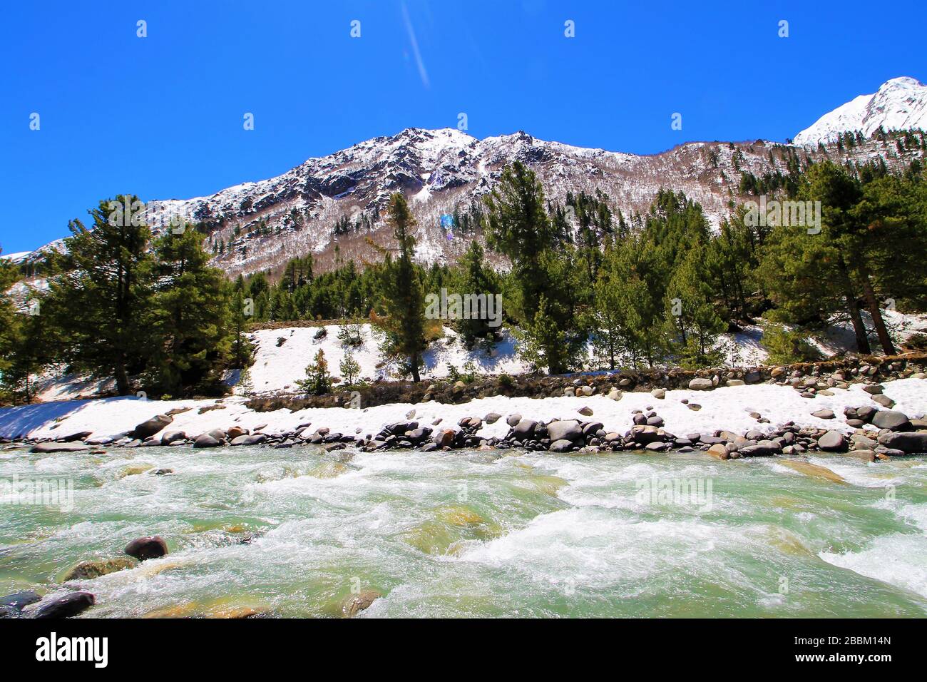 Serene Landscape of Chitkul Village in Himachal Pradesh ( India Stock ...
