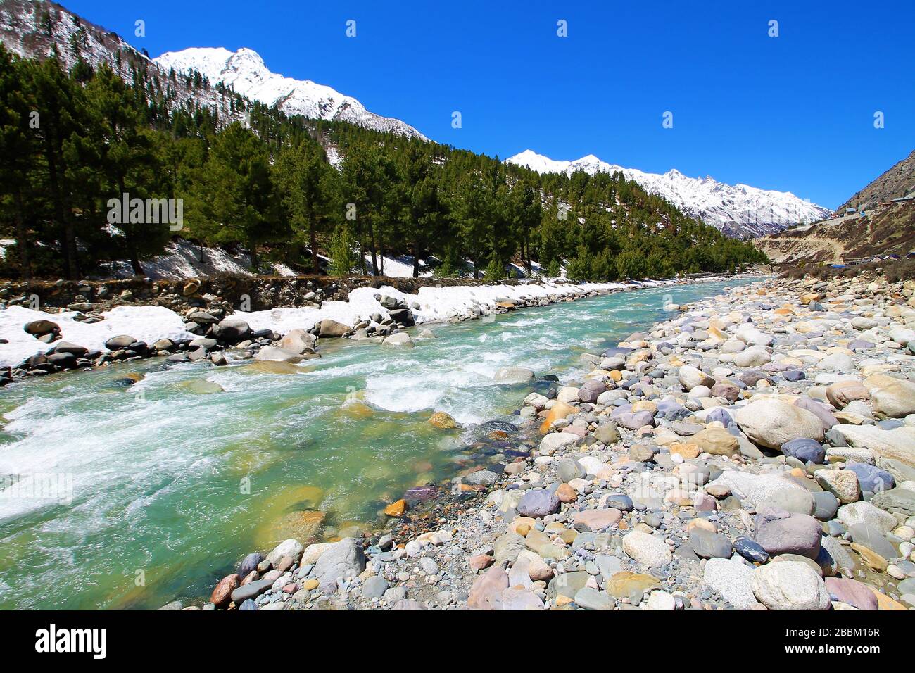Serene Landscape of Chitkul Village in Himachal Pradesh ( India Stock ...