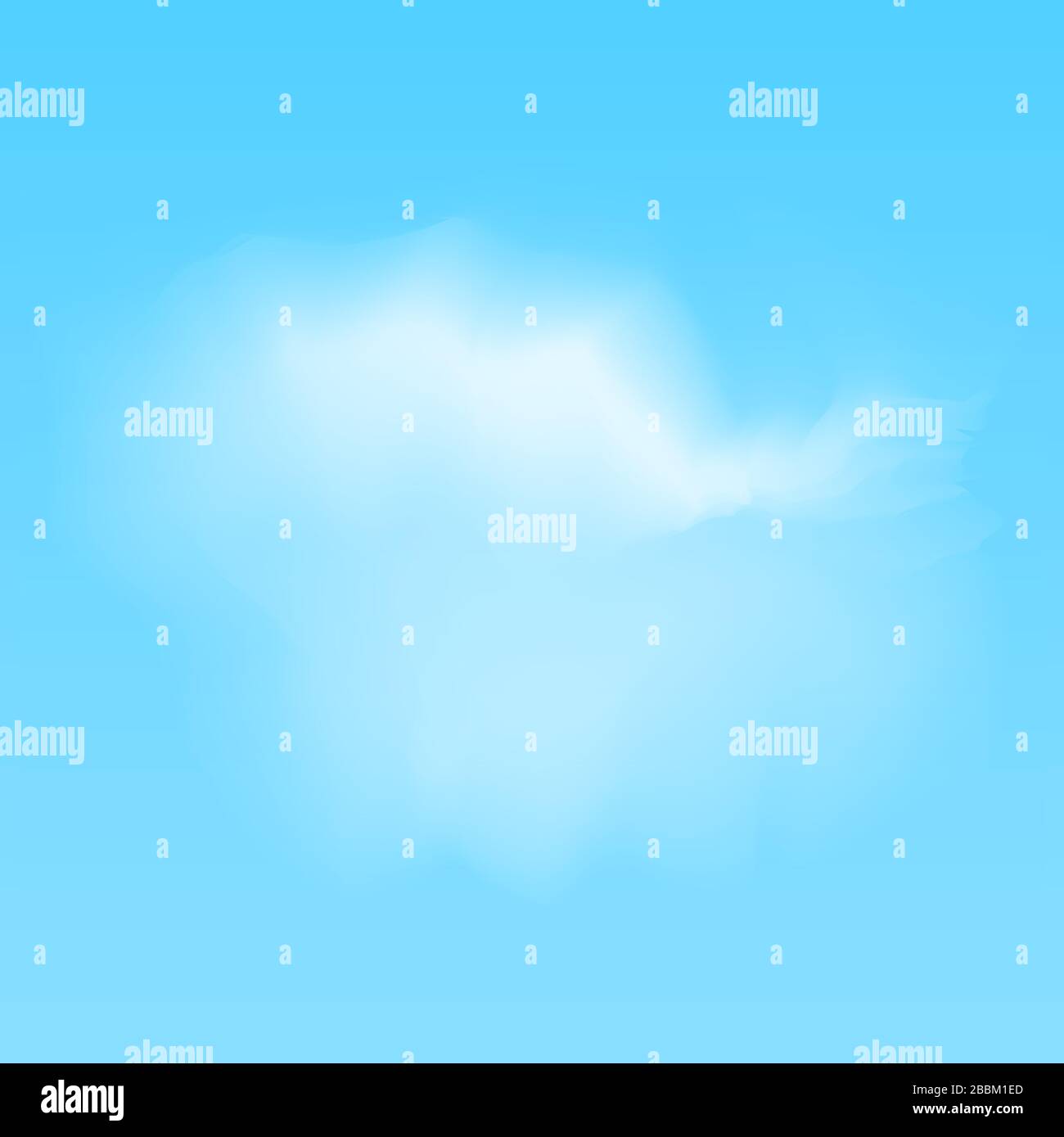 vector illustration of white realistic clouds on blue background Stock ...