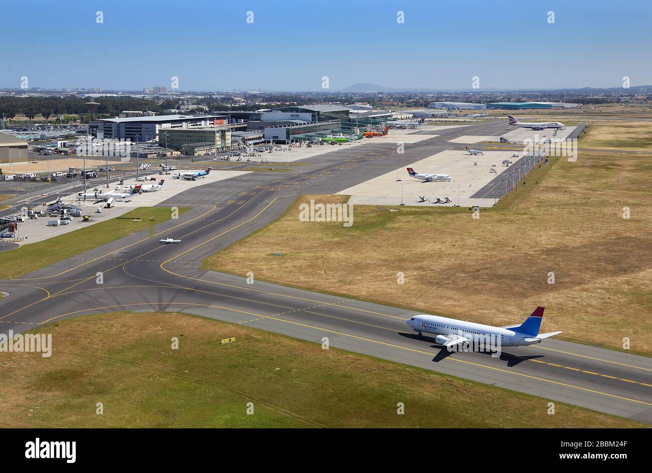 Aerial photo of Cape Town International Airport Stock Photo Alamy