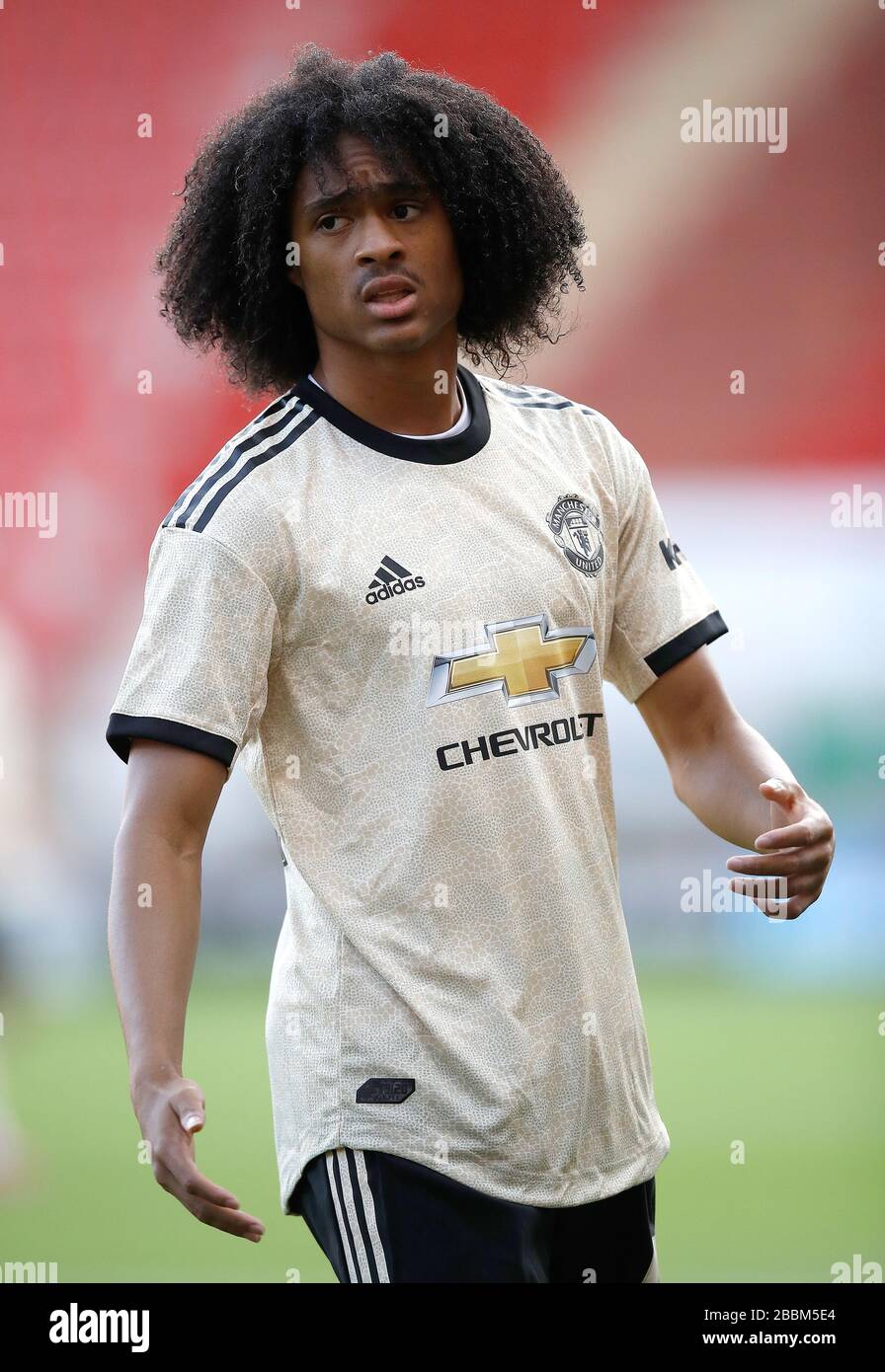 Manchester United S Tahith Chong In Action During The Efl Trophy Match Against Rotherham United Stock Photo Alamy