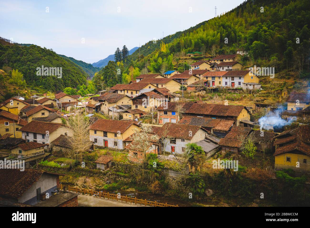 Countryside landscape of China's traditional and historic village Stock ...