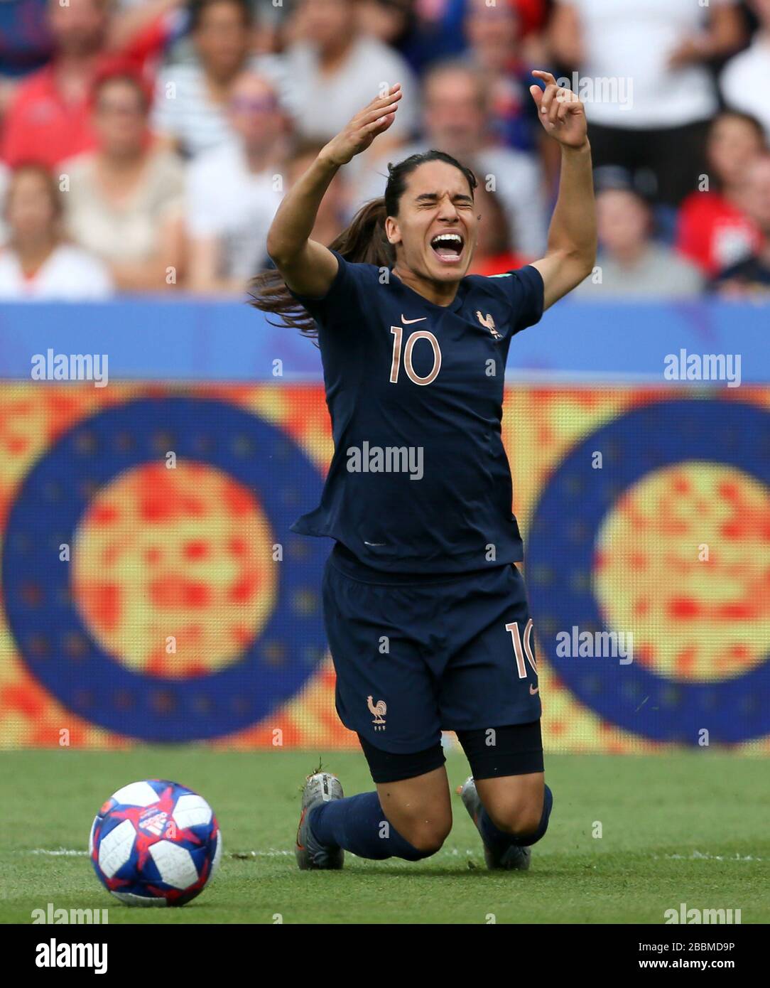 France's Amel Majri reacts Stock Photo Alamy