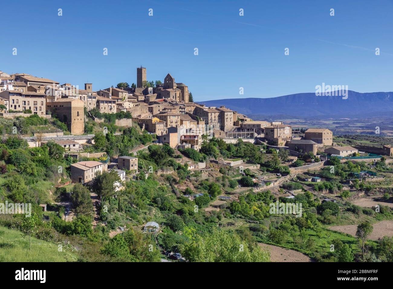 Sos del Rey Catolico, Zaragoza Province, Aragon, Spain.  Sos was the birthplace of Ferdinand II of Aragon in 1452 who became one of the Reyes Catolico Stock Photo