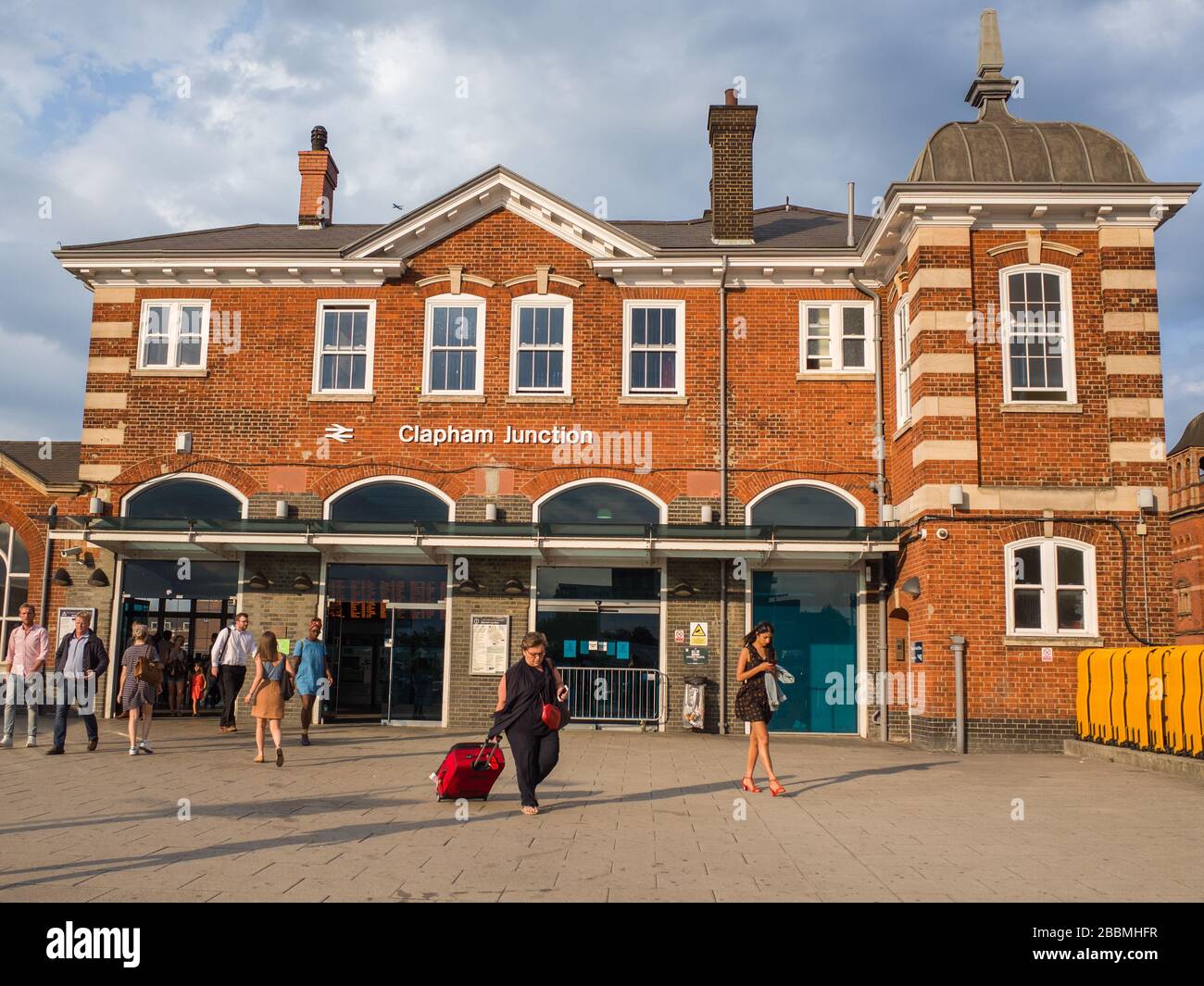 Clapham Junction railway station, a maor transort hub in Battersea, south west London- UK Stock Photo