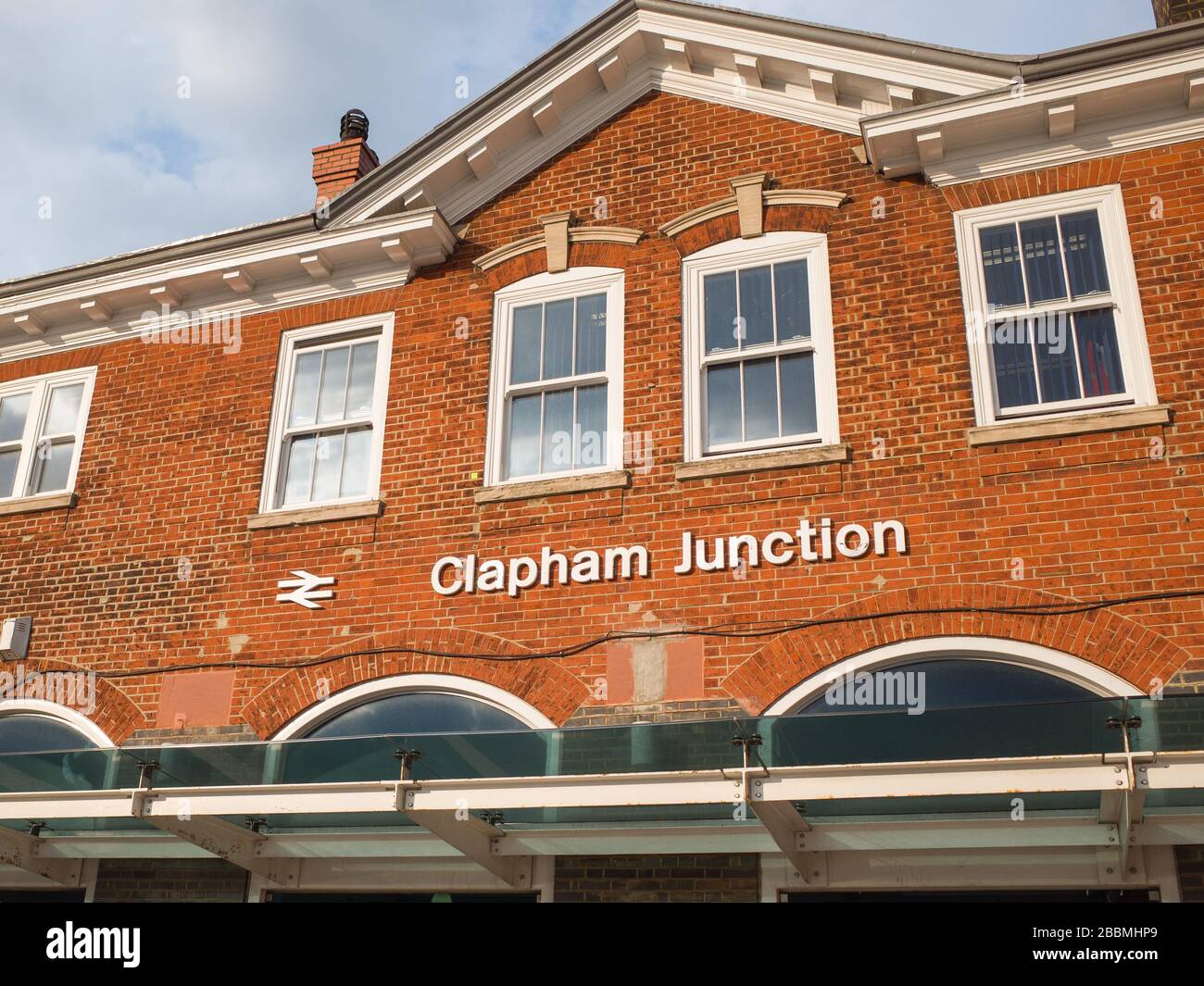 Clapham Junction railway station, a maor transort hub in Battersea, south west London- UK Stock Photo