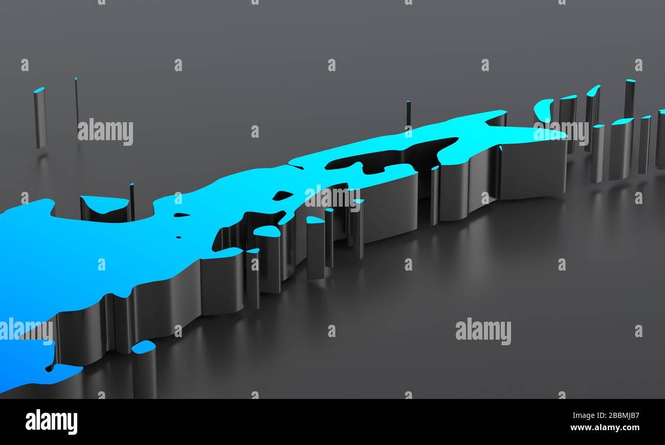 Abstract 3d render, background design, modern illustration Stock Photo ...