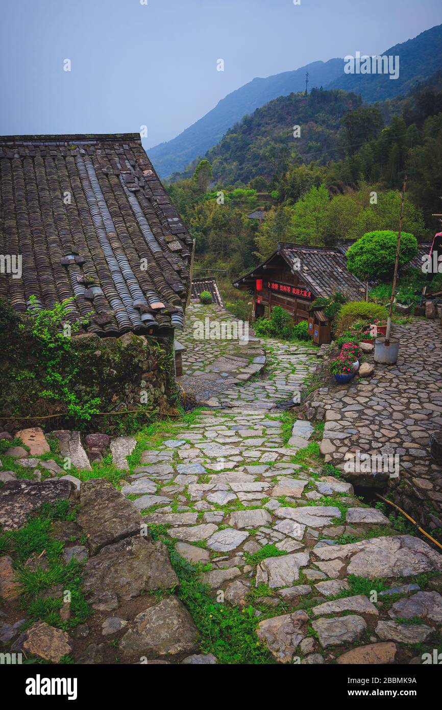 Countryside landscape of China's traditional and historic village Stock Photo