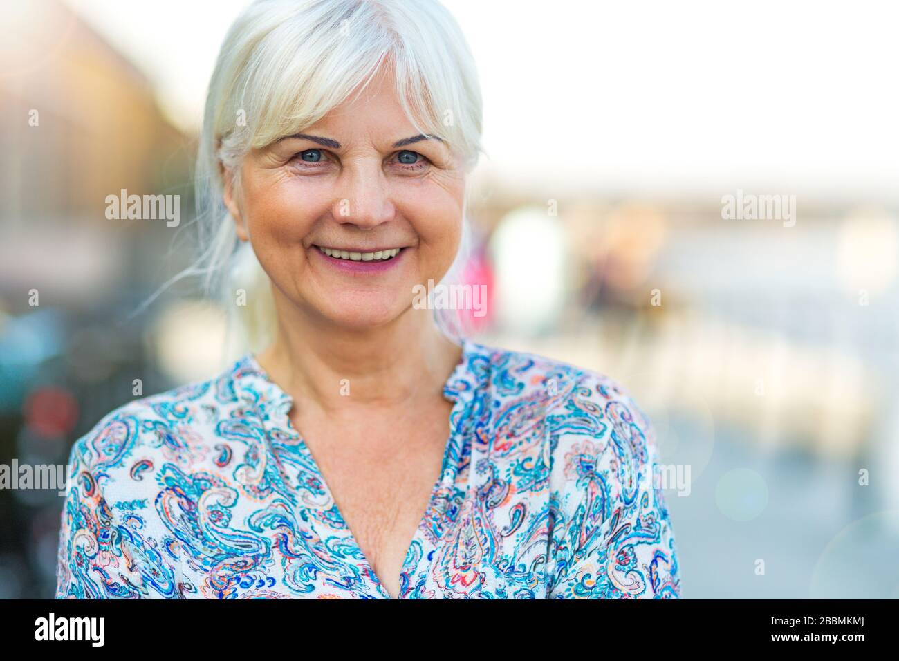 Mature woman outdoors hi-res stock photography and images - Alamy