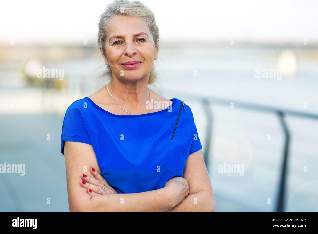 Mature woman outdoors hi-res stock photography and images - Alamy