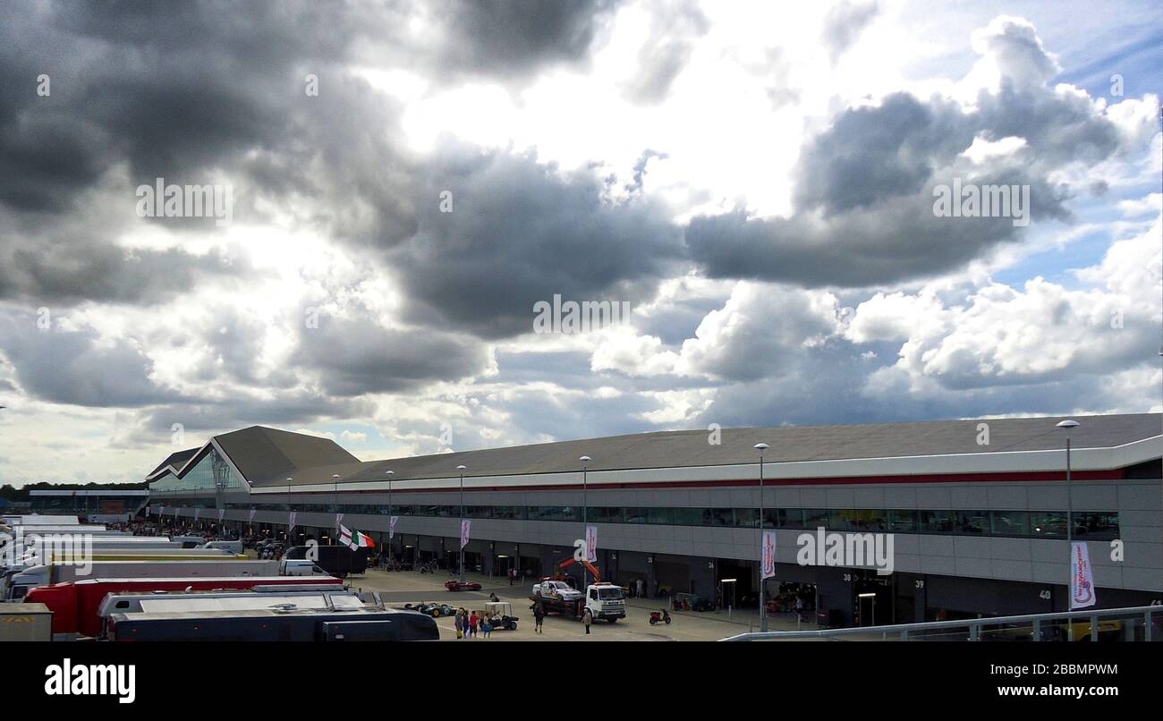 The Wing, Silverstone circuit, Towcester, Northamptonshire, England Stock Photo