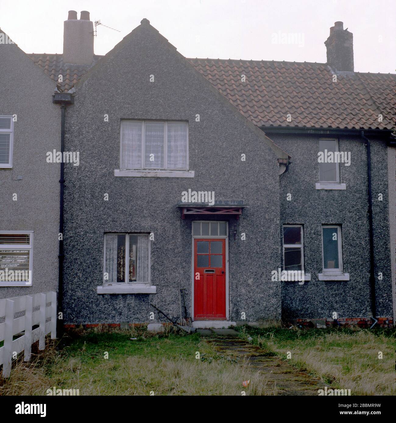 Terrace House Middleham, County Durham England 1989 Stock Photo