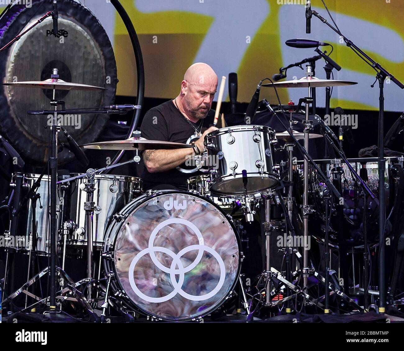 Drummer Jason Bonham, son of legendary drummer John Bonham, performs at