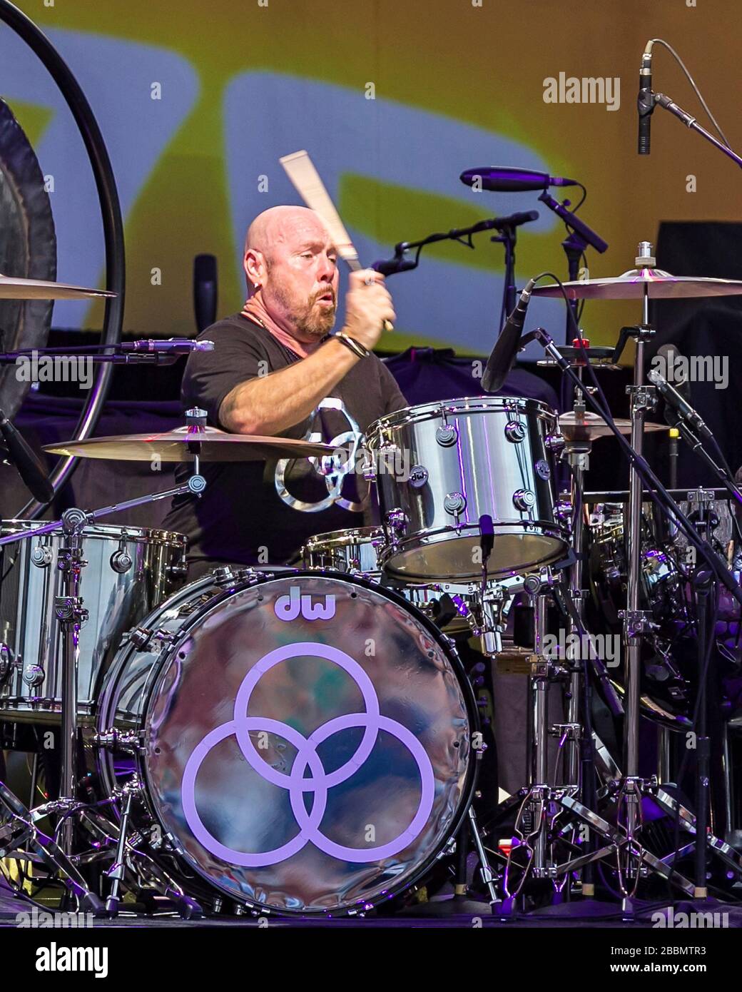 Drummer Jason Bonham, son of legendary drummer John Bonham, performs at