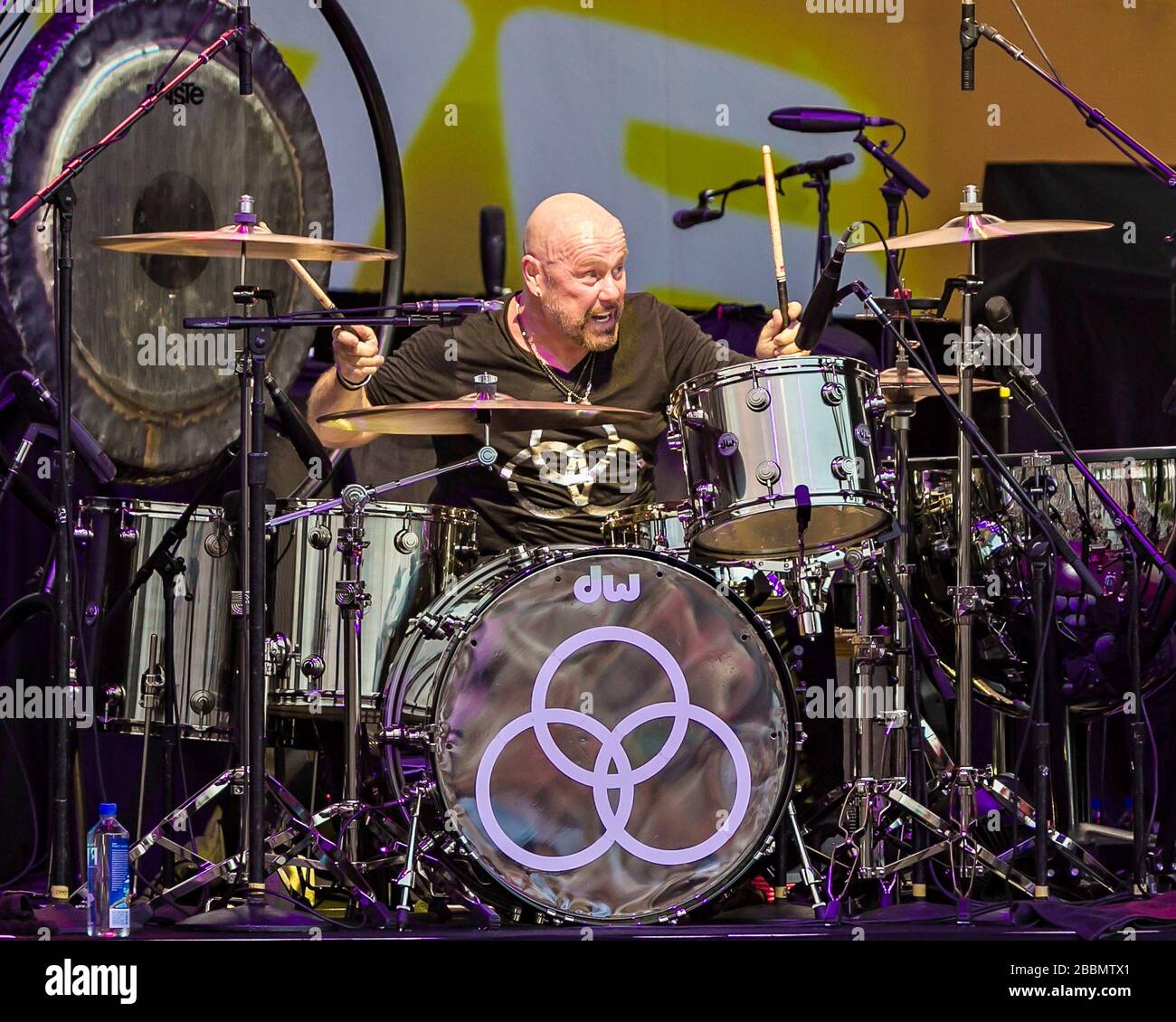 Drummer Jason Bonham, son of legendary drummer John Bonham, performs at
