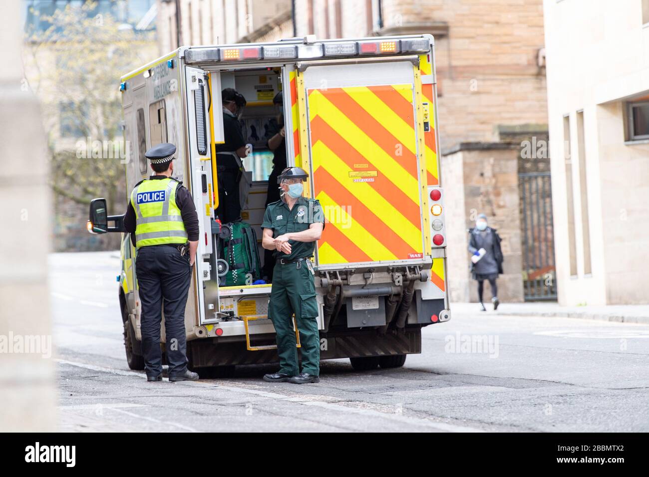 Personal protective equipment ambulance hires stock photography and