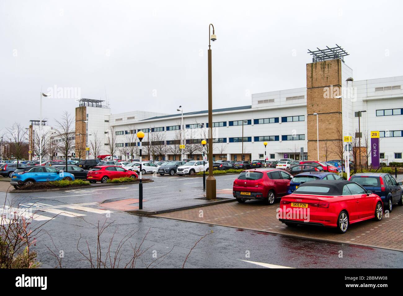 ERI Hospital Car Park, Parking, Charges, NHS, Edinburgh, Staff, Royal Infirmary Stock Photo