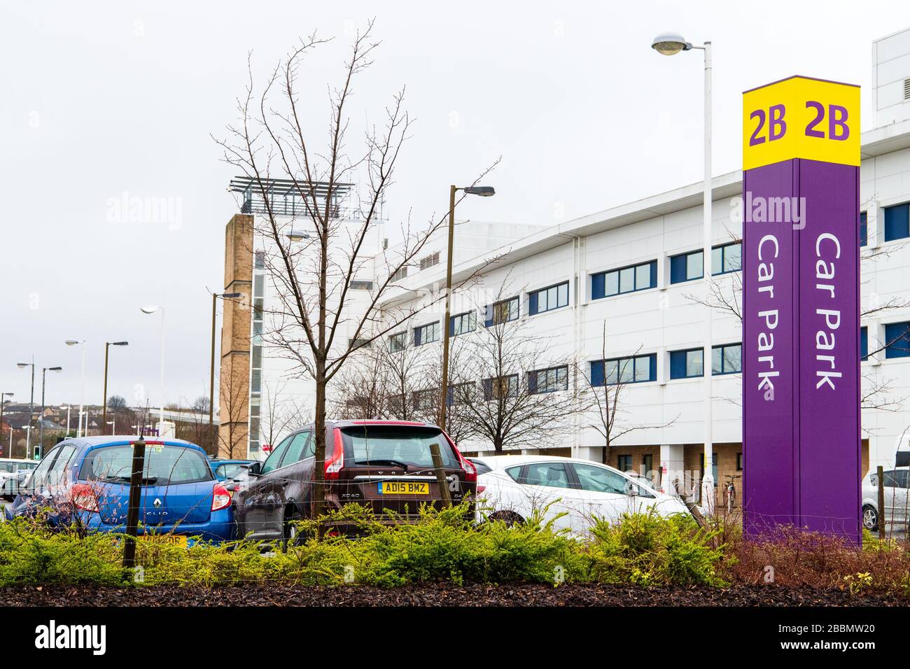 ERI Hospital Car Park, Parking, Charges, NHS, Edinburgh, Staff, Royal Infirmary Stock Photo
