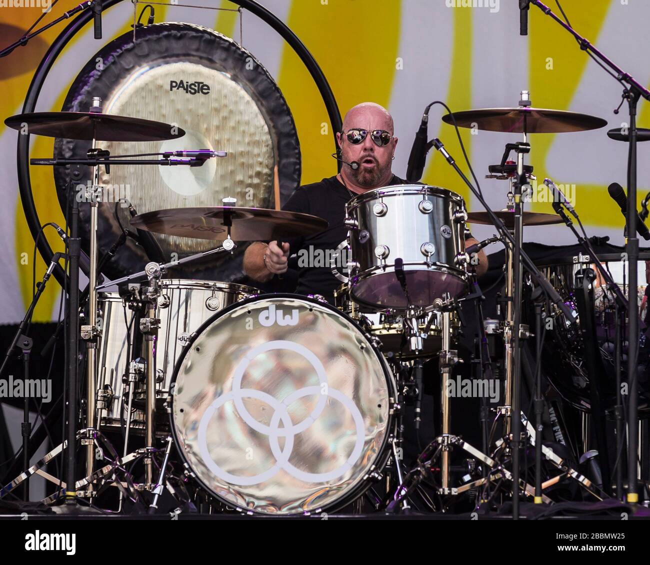Drummer Jason Bonham, son of legendary drummer John Bonham, performs at