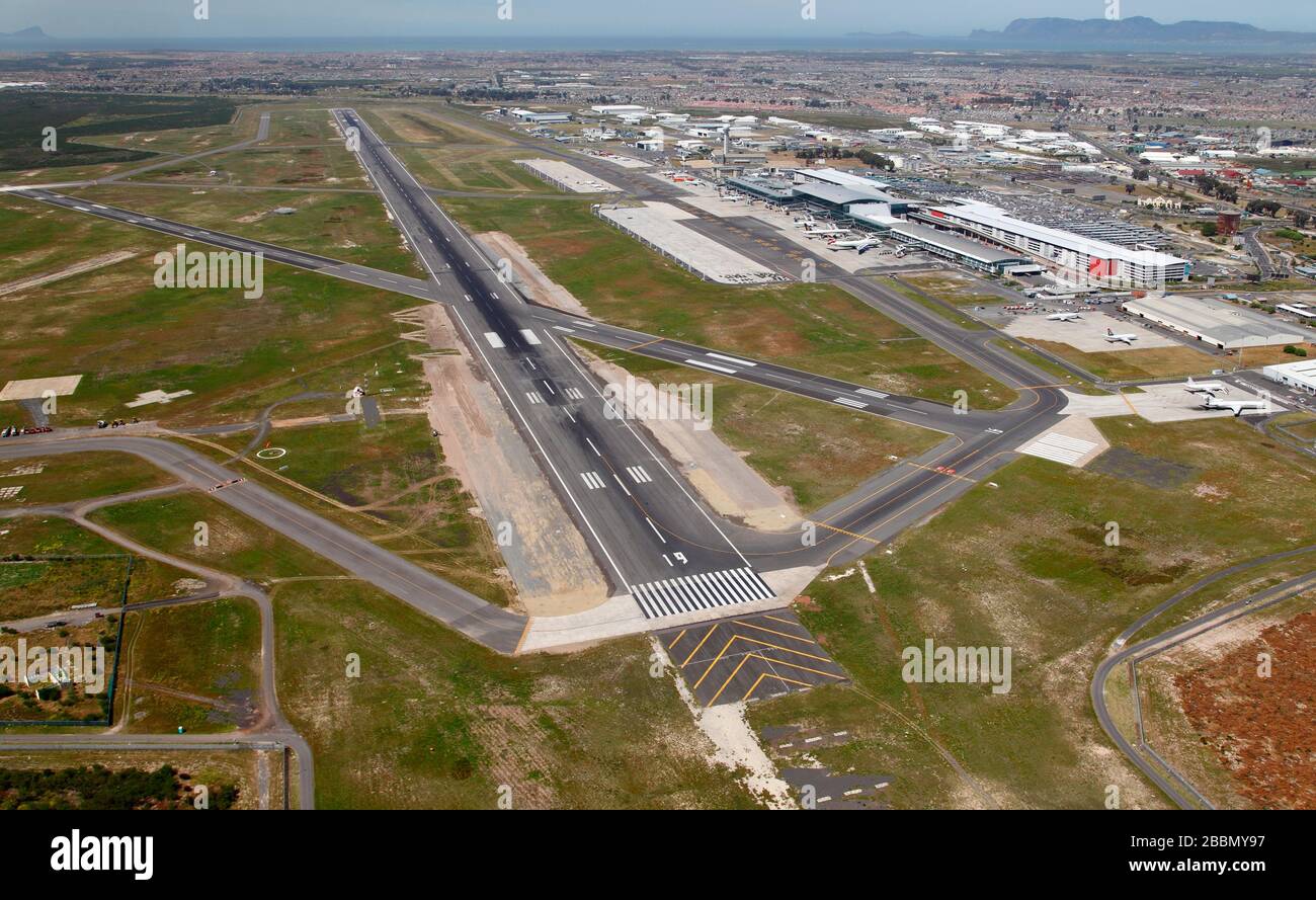 Aerial photo of Cape Town International Airport Stock Photo Alamy