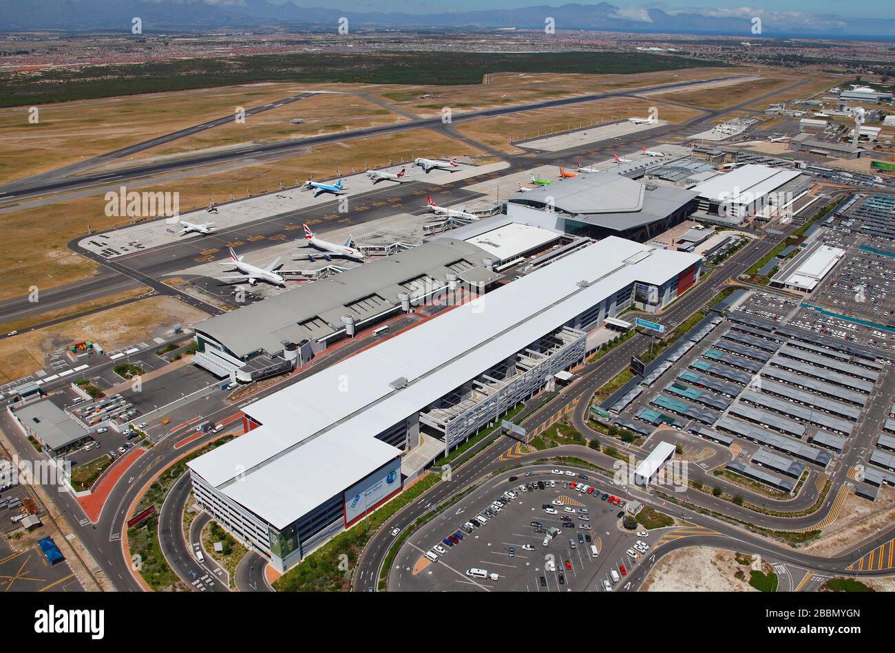 Aerial photo of Cape Town International Airport Stock Photo Alamy