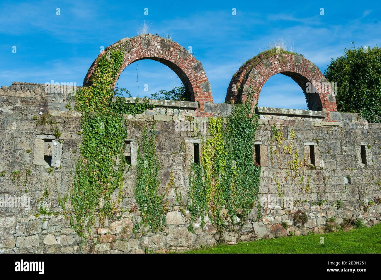 Belturbet Military Barracks ruins, County of Cavan, Ireland Stock Photo