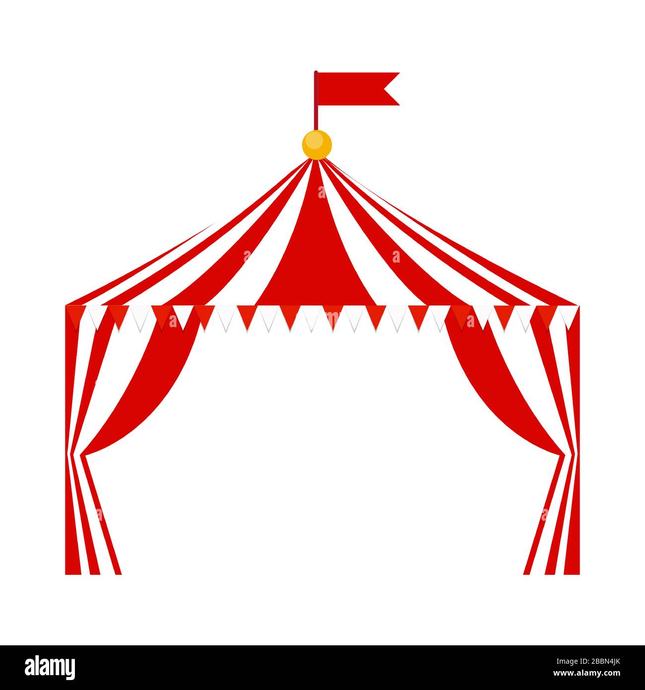 Tent circus icon on white background. Illustration Stock Vector Image ...