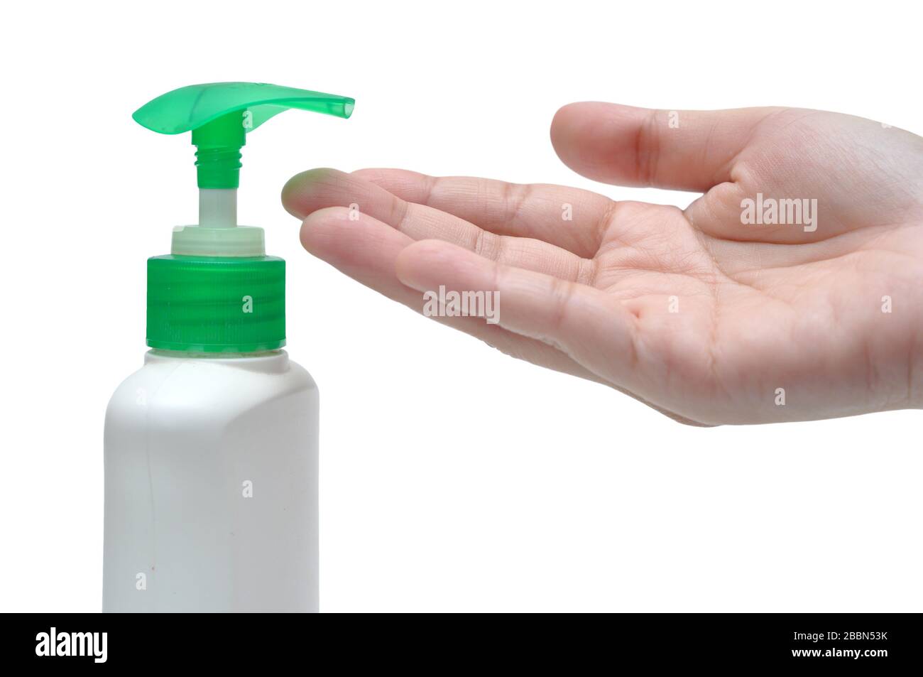 Washing hand with hand sanitizer to prevent coronavirus covid19 Stock ...