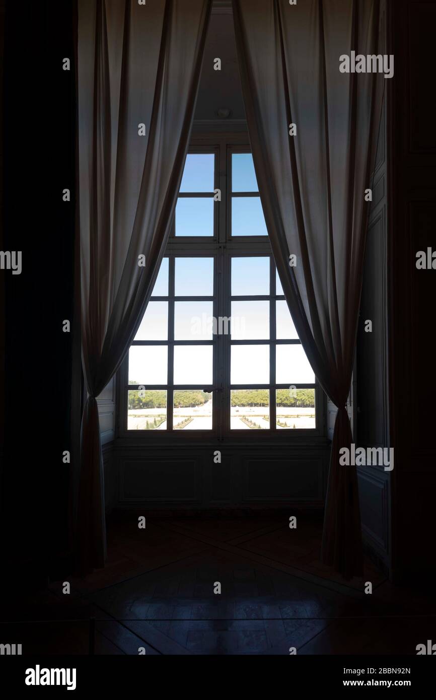 Window in Chateau de Chambord Stock Photo