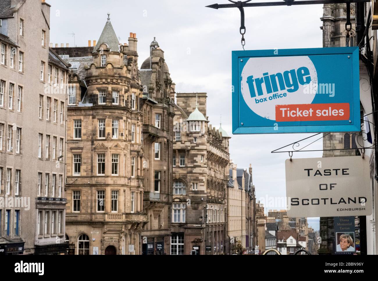 The Edinburgh Fringe shop and ticket office on Edinburgh's Royal Mile. The Edinburgh  Fringe, along with the Military Tattoo, Edinburgh International Festival,  Edinburgh Art Festival and the Edinburgh International Book Festival have