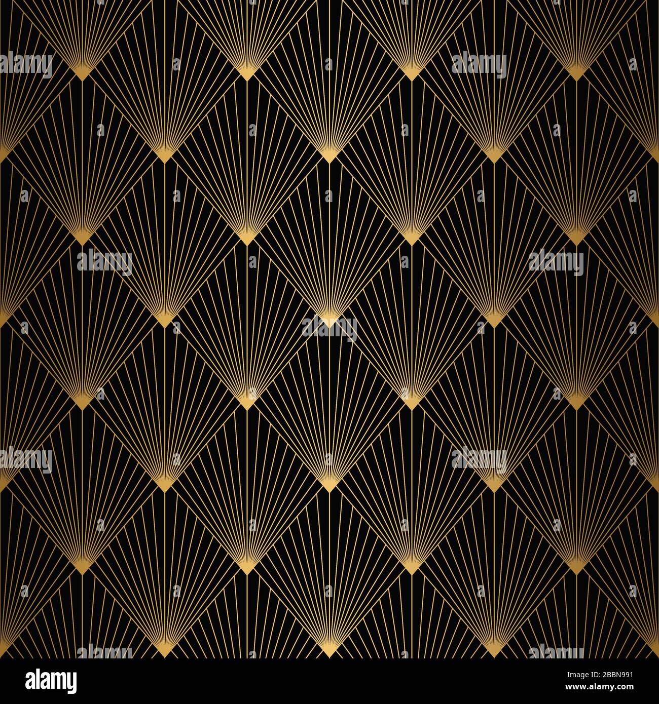 Art Deco Pattern. Seamless white and gold background Stock Vector Image ...