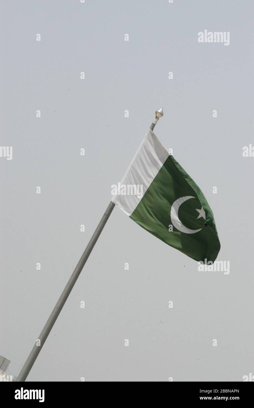 Pakistani flag Stock Photo