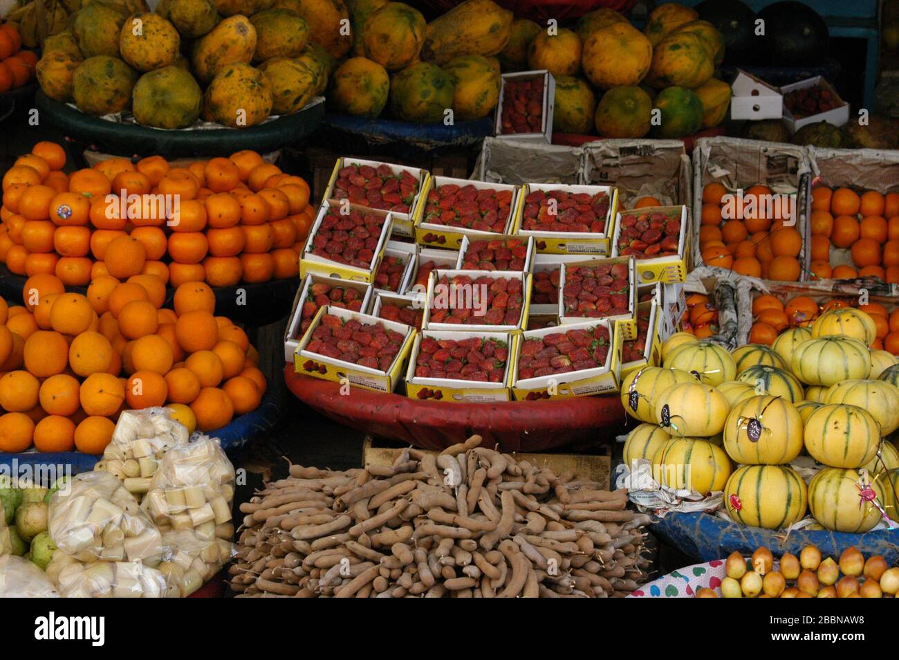 Fruit stall in market,Karachi Stock Photo Alamy
