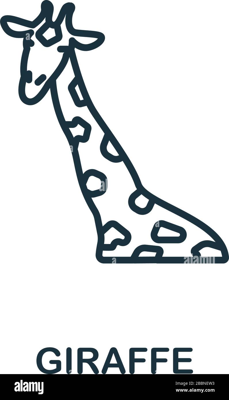 Giraffe icon from wild animals collection. Simple line Giraffe icon for templates, web design and infographics Stock Vector Image & Art - Alamy Giraffe icon from wild animals collection. Simple line Giraffe icon for templates, web design and infographics Stock Vector Image & Art - Alamy