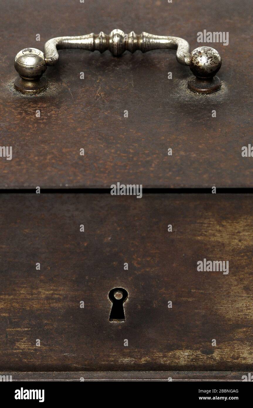 vintage metal box with jewels Stock Photo Alamy