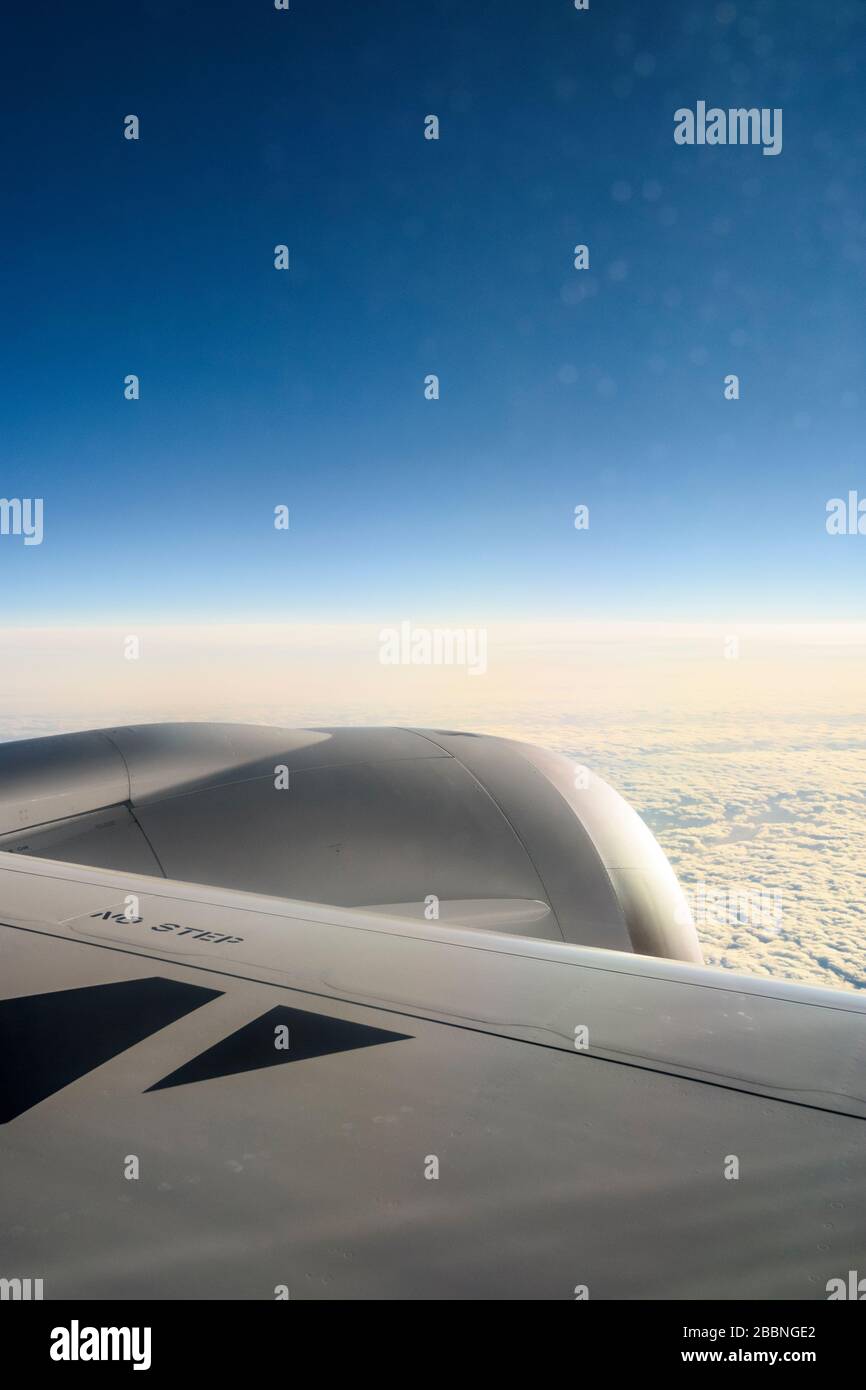 Boeing 787 dreamliner above hi-res stock photography and