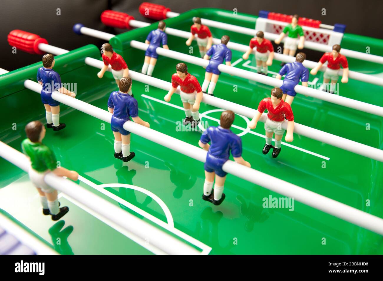 Close up of table football game Stock Photo