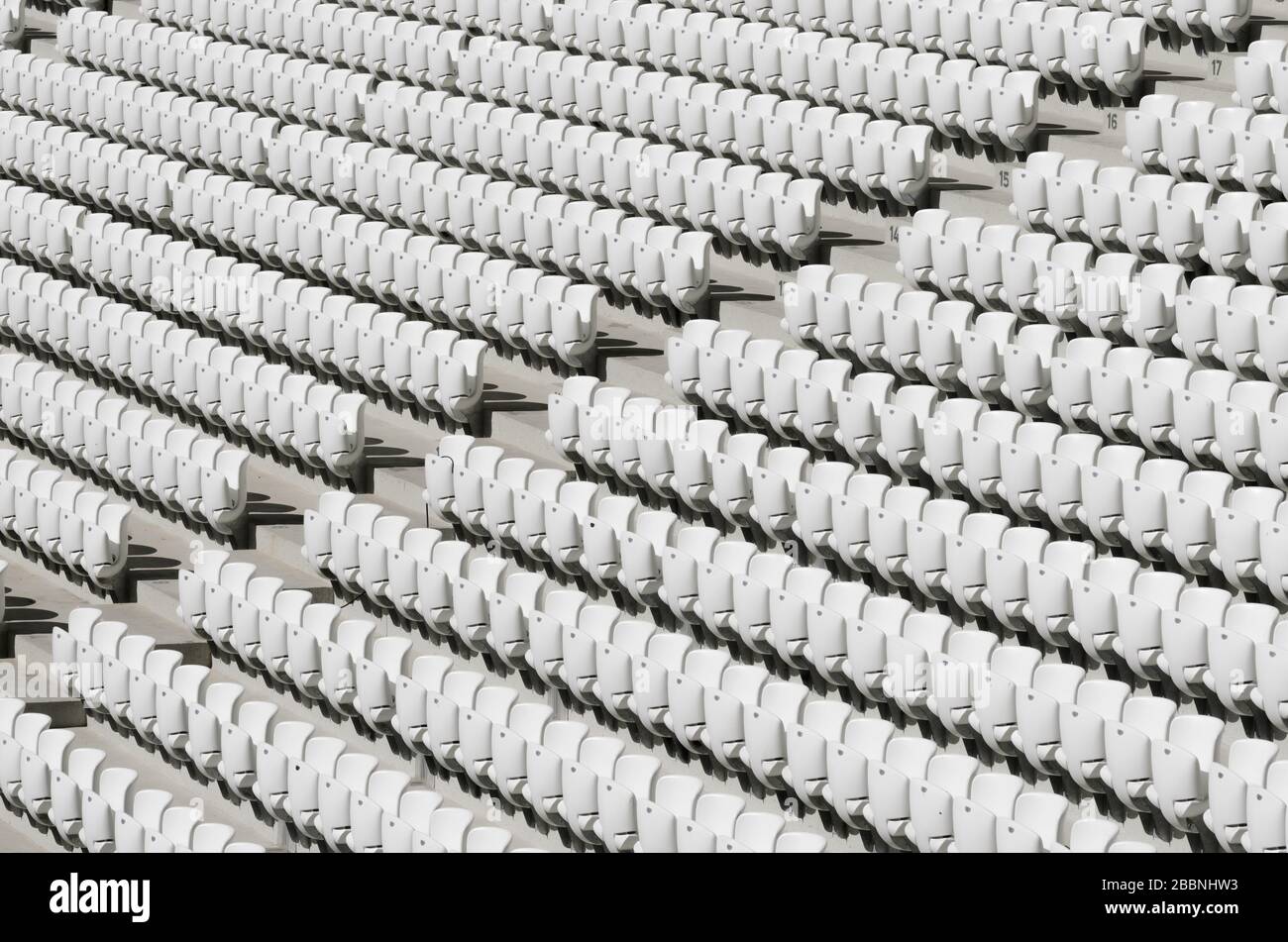 Empty football stadium seats hi-res stock photography and images - Alamy