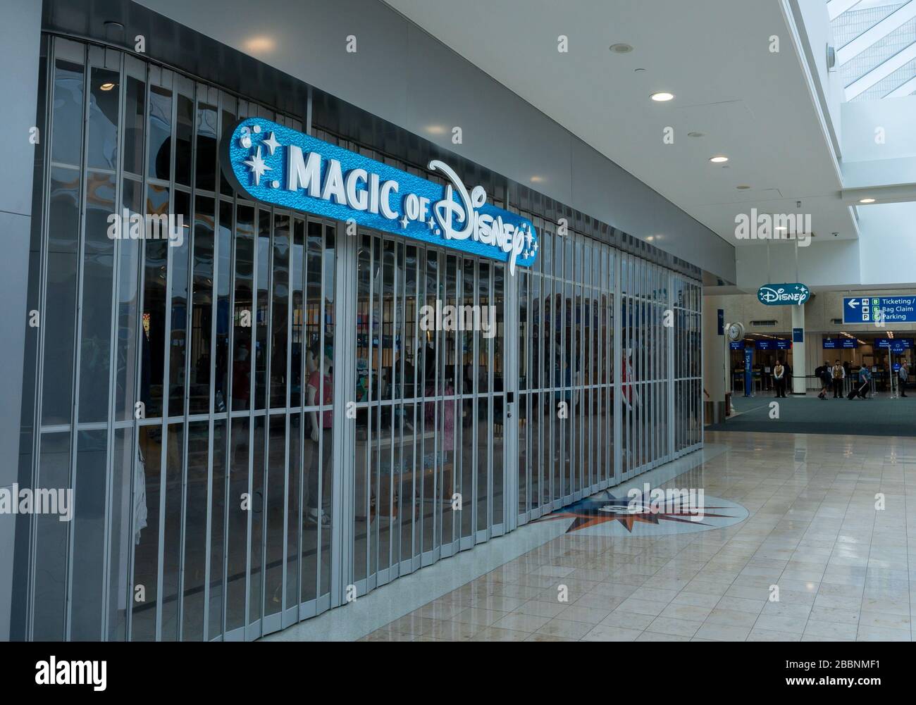 Most Of The Stores Inside Orlando International Airport Were Closed Including A Magic Of Disney Store On Thursday March 26 At 11 15am Due To Covid 19 Very Few People Could Be Seen At