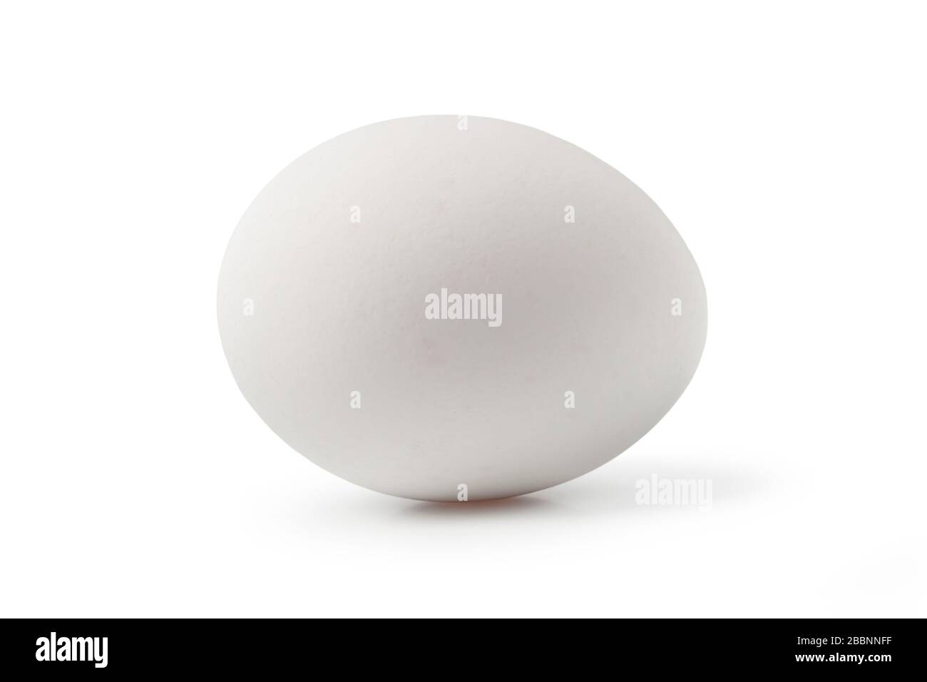 White chicken egg isolated on white background Stock Photo