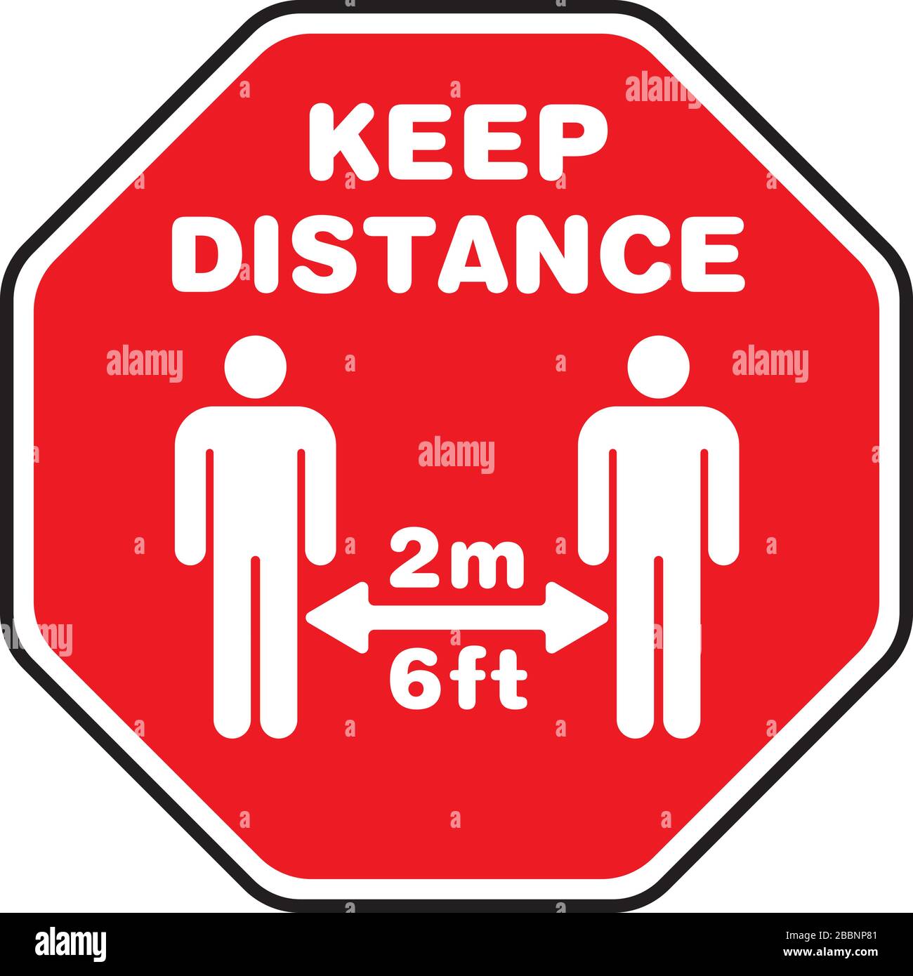 Social Distancing Signage or Floor Sticker for help reduce the risk of ...