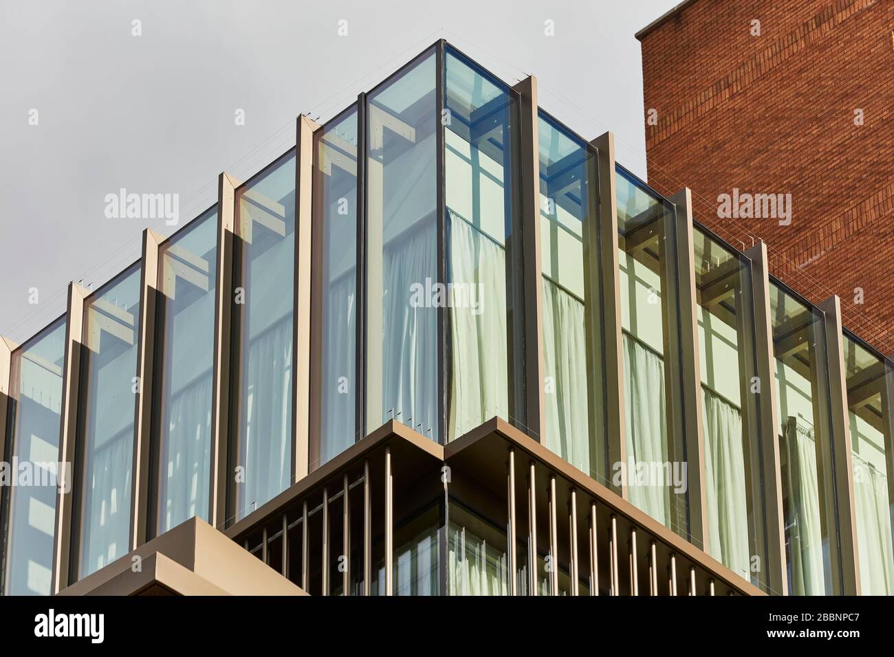 Exterior detail. Native Bankside Hotel, Bear Gardens, London, United ...