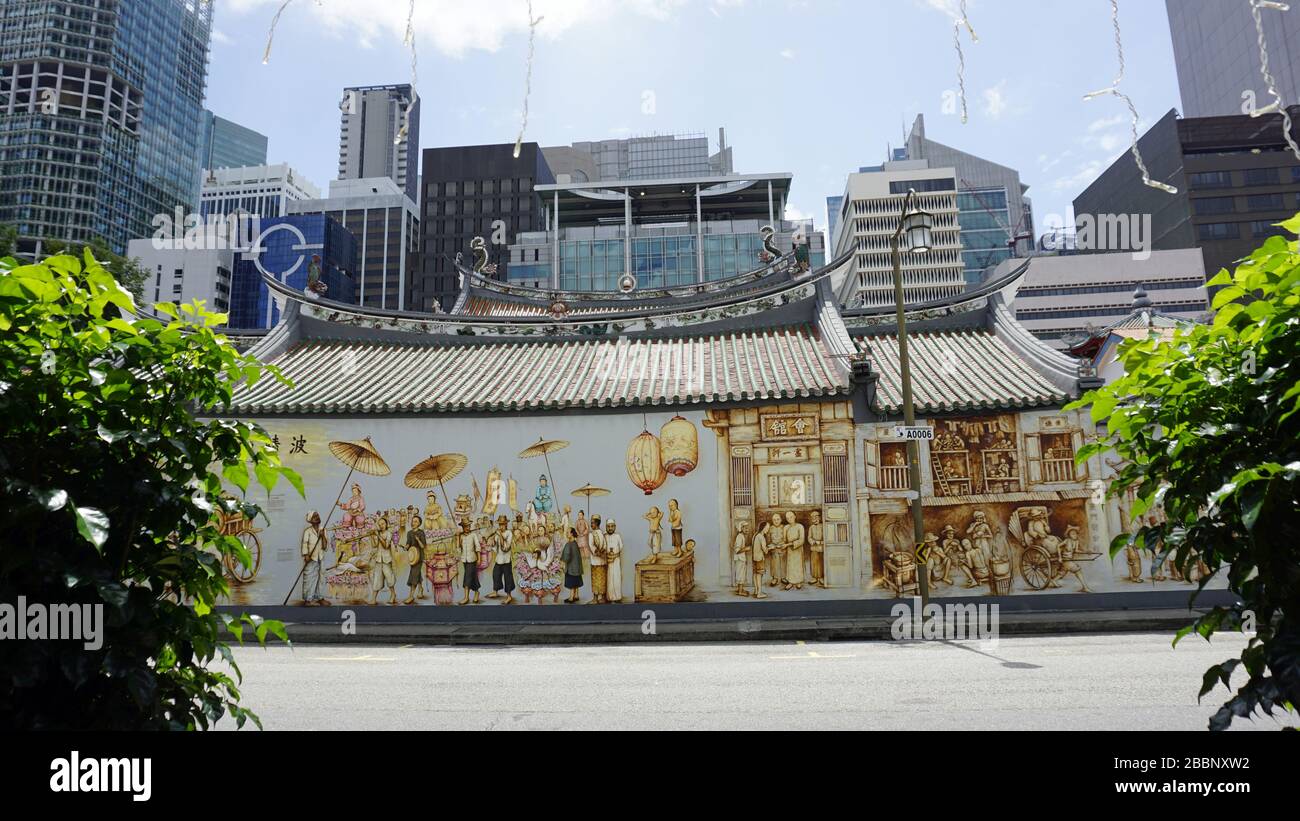 colorful wall paintings in the city of singapore Stock Photo Alamy