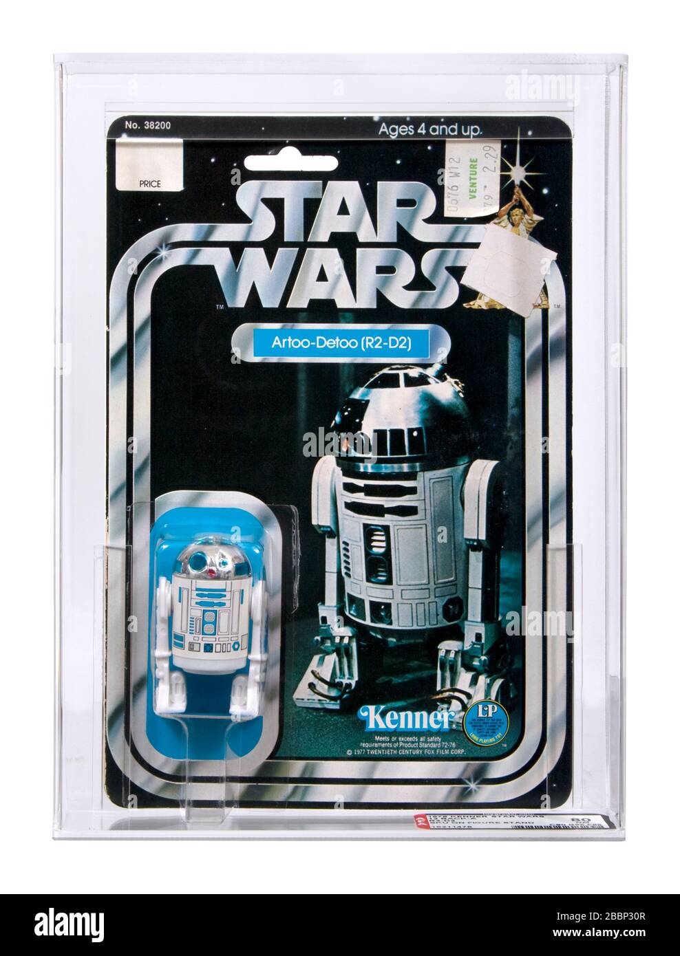 1978 Kenner Vintage Star Wars 12 Back-A R2-D2 Carded Action Figure MOC with SKU on Figure Stand AFA 80 Near Mint Stock Photo