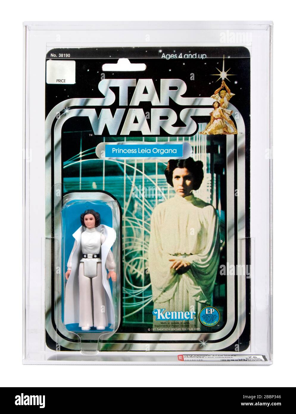 1978 Kenner Vintage Star Wars 12 Back-C Princess Leia Organa Carded Action Figure MOC AFA 75 Stock Photo