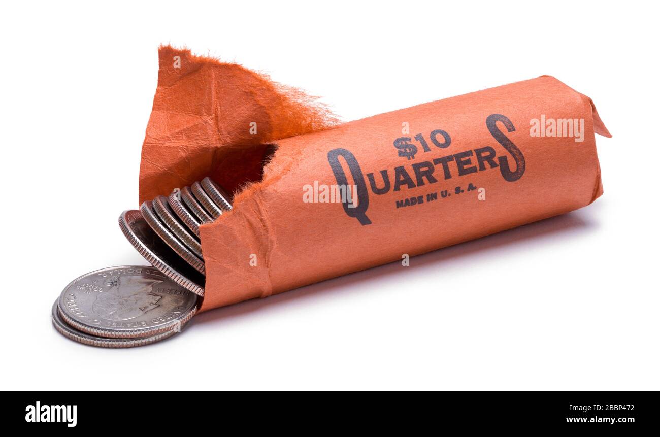 Roll Of Quarters High Resolution Stock Photography And Images Alamy