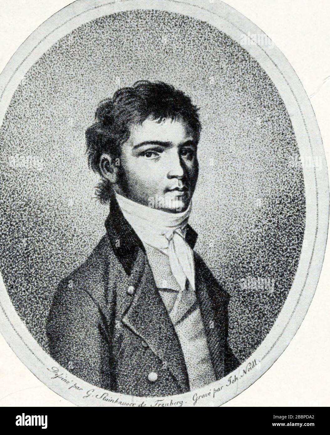 LUDWIG van BEETHOVEN (1770-1827) German composer about 1800 Stock Photo